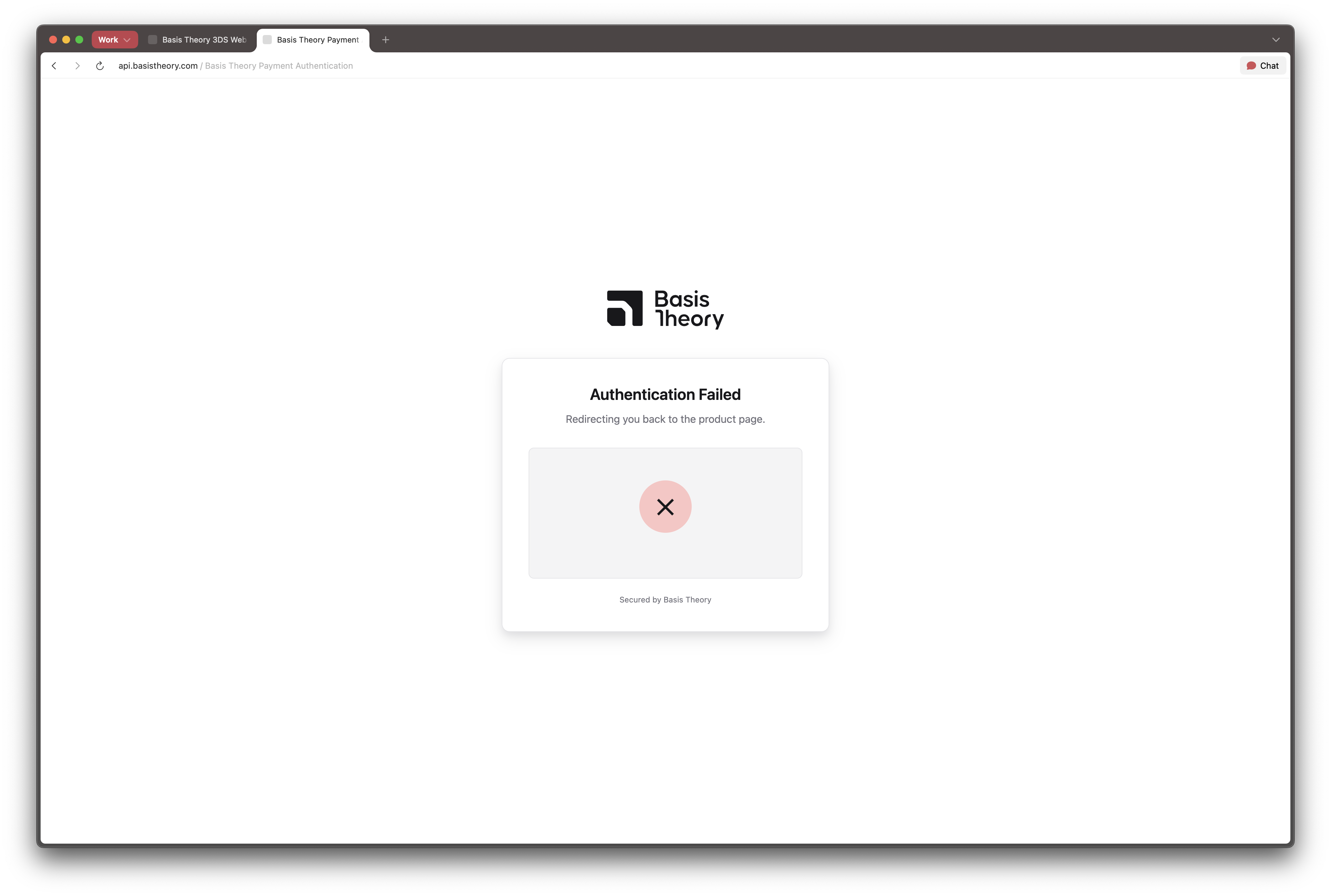 3DS Redirect Failure