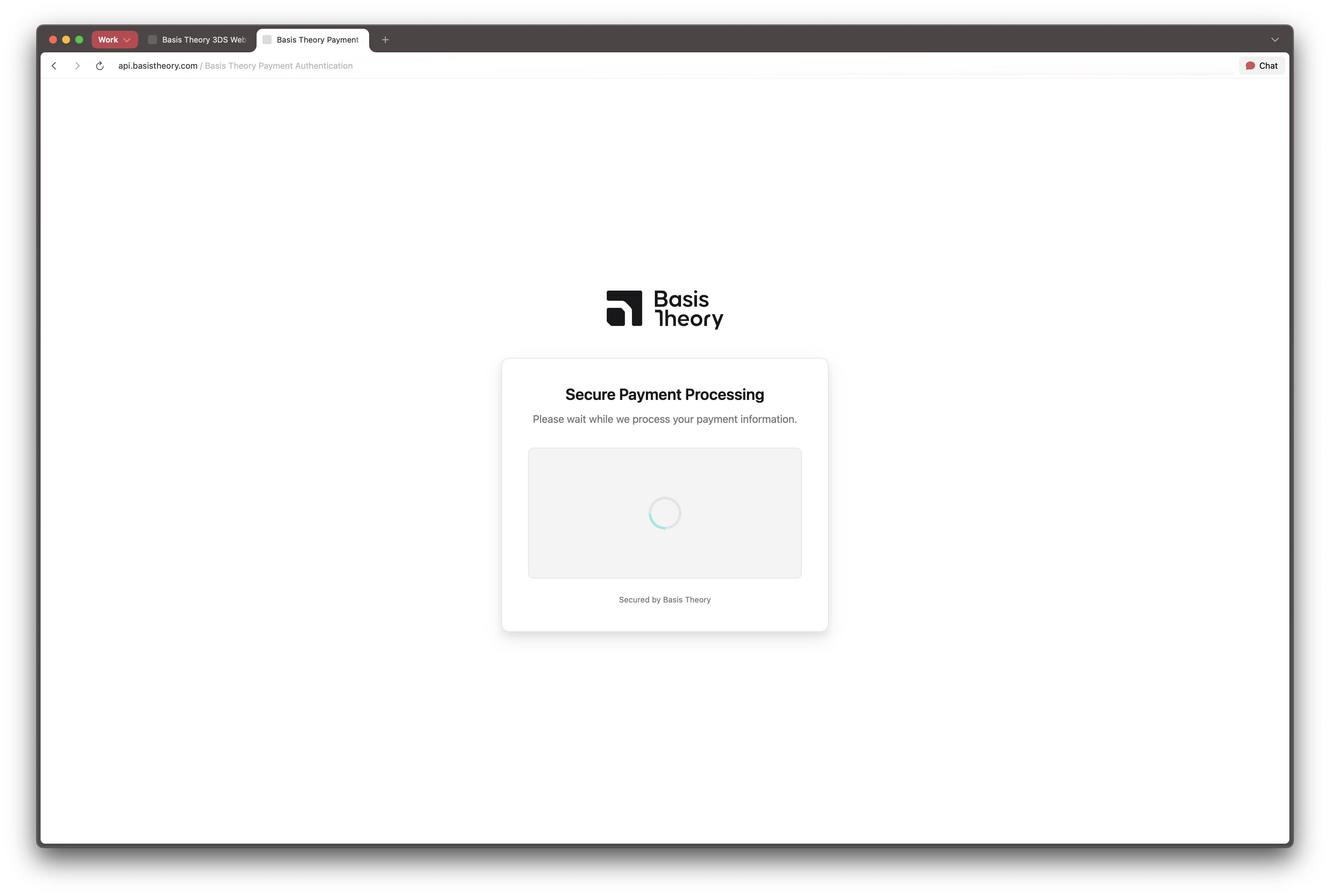 3DS Redirect Loading State