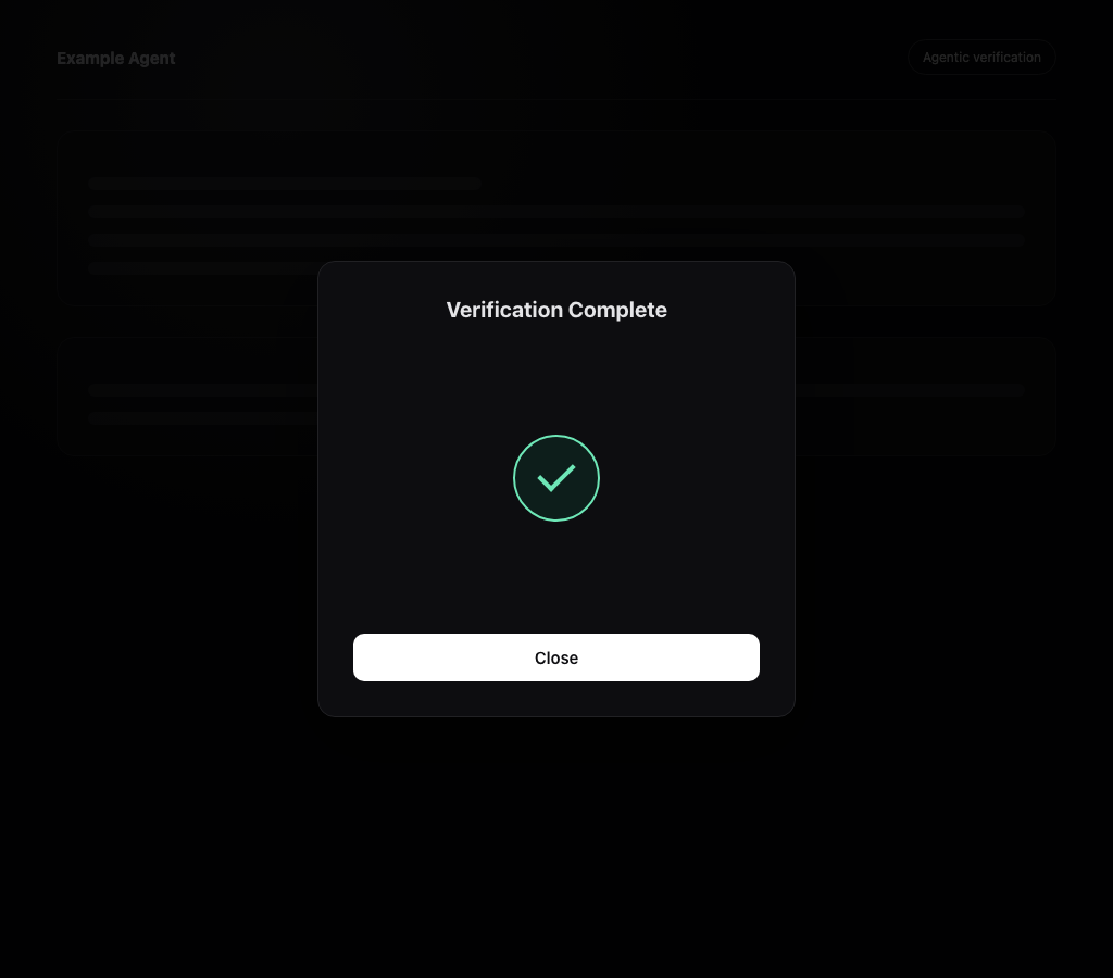 Verification complete — the rail is active