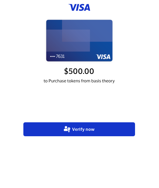 Consumer approves a $500 purchase using their passkey